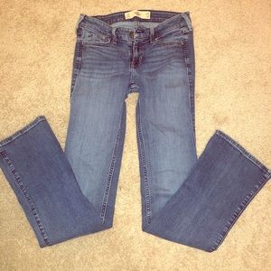 Hollister skinny boot cut jeans.
